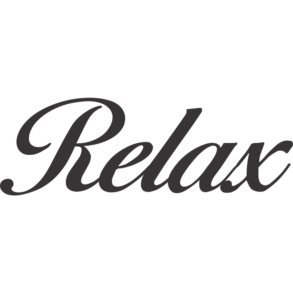 Inspirational Wall Art Relax word Sign Premium Quality Metal Home Decor