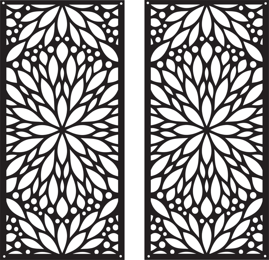 Custom Geometric Crystal Flower Style Pattern Shutters Premium Quality Metal Shutters Home Decor Close up