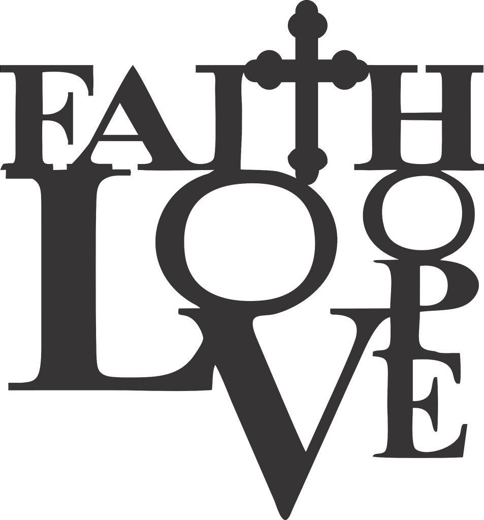 Faith Love Hope Sign Premium Quality Metal Monogram Sign Home Decor