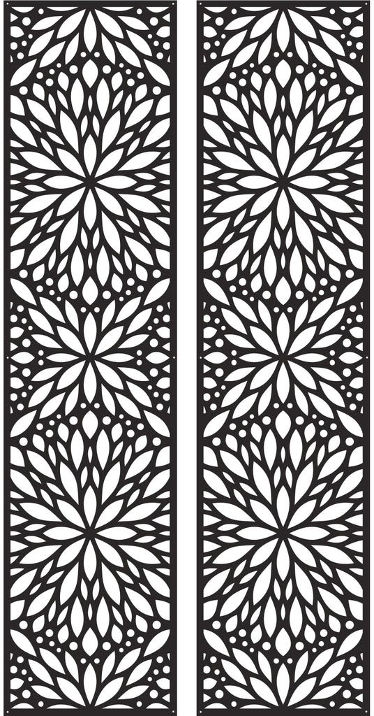 Custom Geometric Crystal Flower Style Pattern Shutters Premium Quality Metal Shutters Home Decor