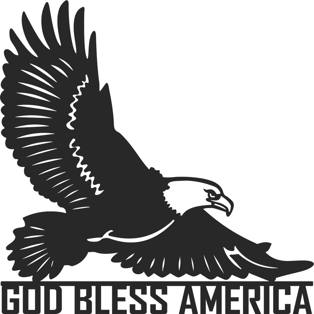 Customizable American Patriotic Eagle Sign Premium Quality Metal Monogram Home Decor