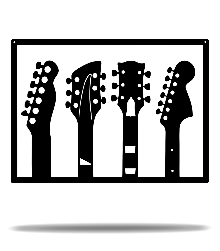 Guitar Neck line Music framed Sign Premium Quality Metal Sign Home Decor