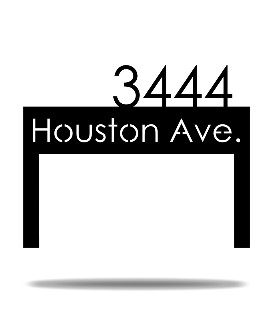 Customizable Modern Address Yard Sign Stake Premium Quality Metal Address Sign Home Decor