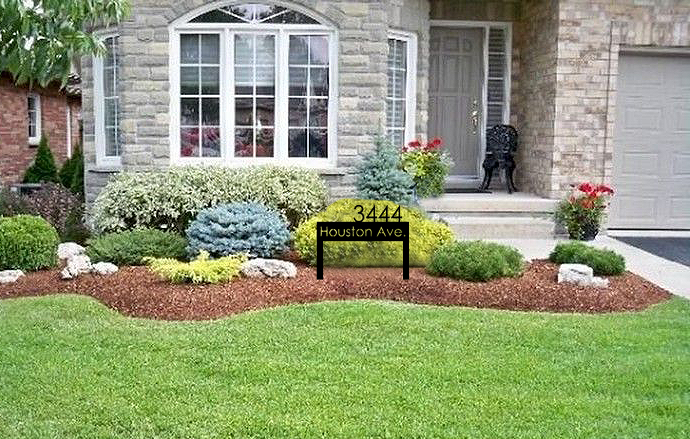 Customizable Modern Address Yard Sign Stake Premium Quality Metal Address Sign Home Decor Outdoor yard sign preview