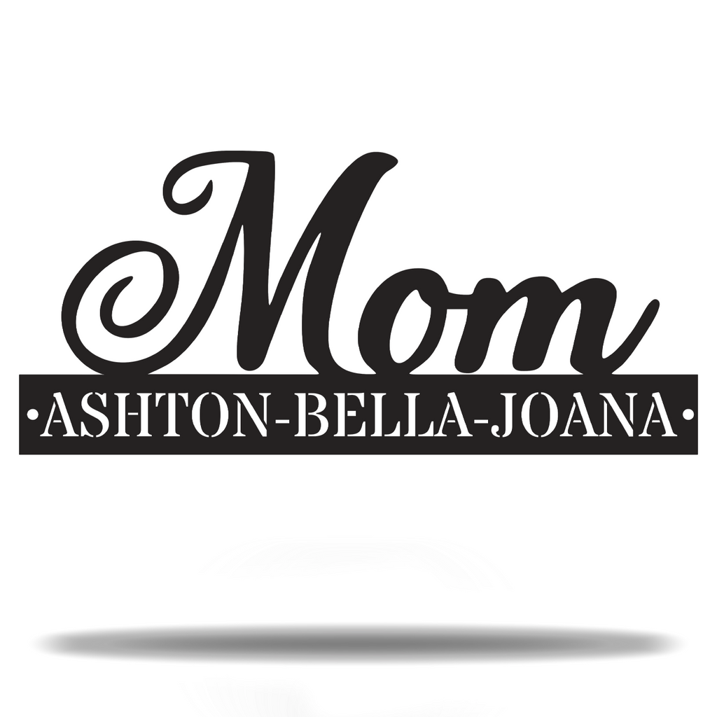 Customizable Unique Mother Mom and Kids Letter Name Initials Monogram Sign Premium Quality Metal Monogram Home Decor
