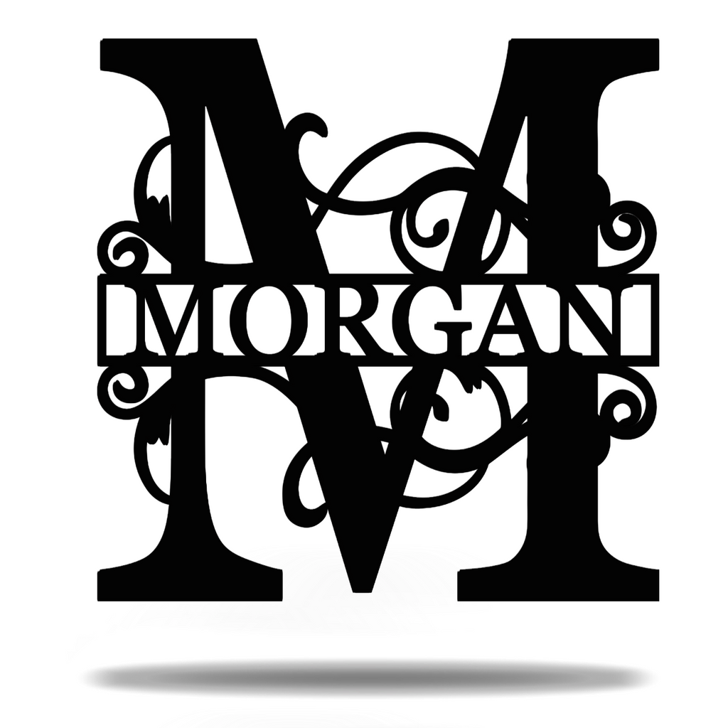 Unique Split Letter Monogram Customized Premium Quality Metal Monogram Sign Home Decor