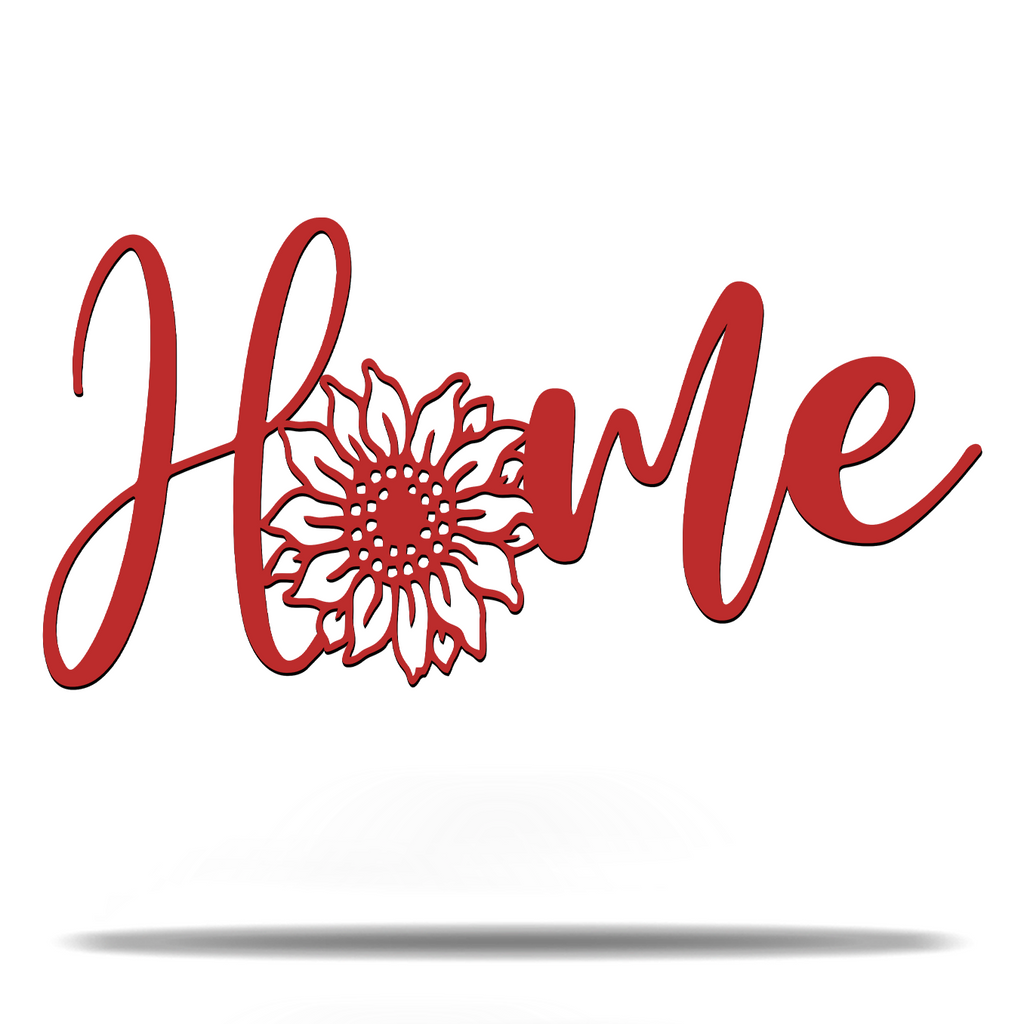 Customizable SunFlower Sign Premium Quality Metal Sign Home Decor Red