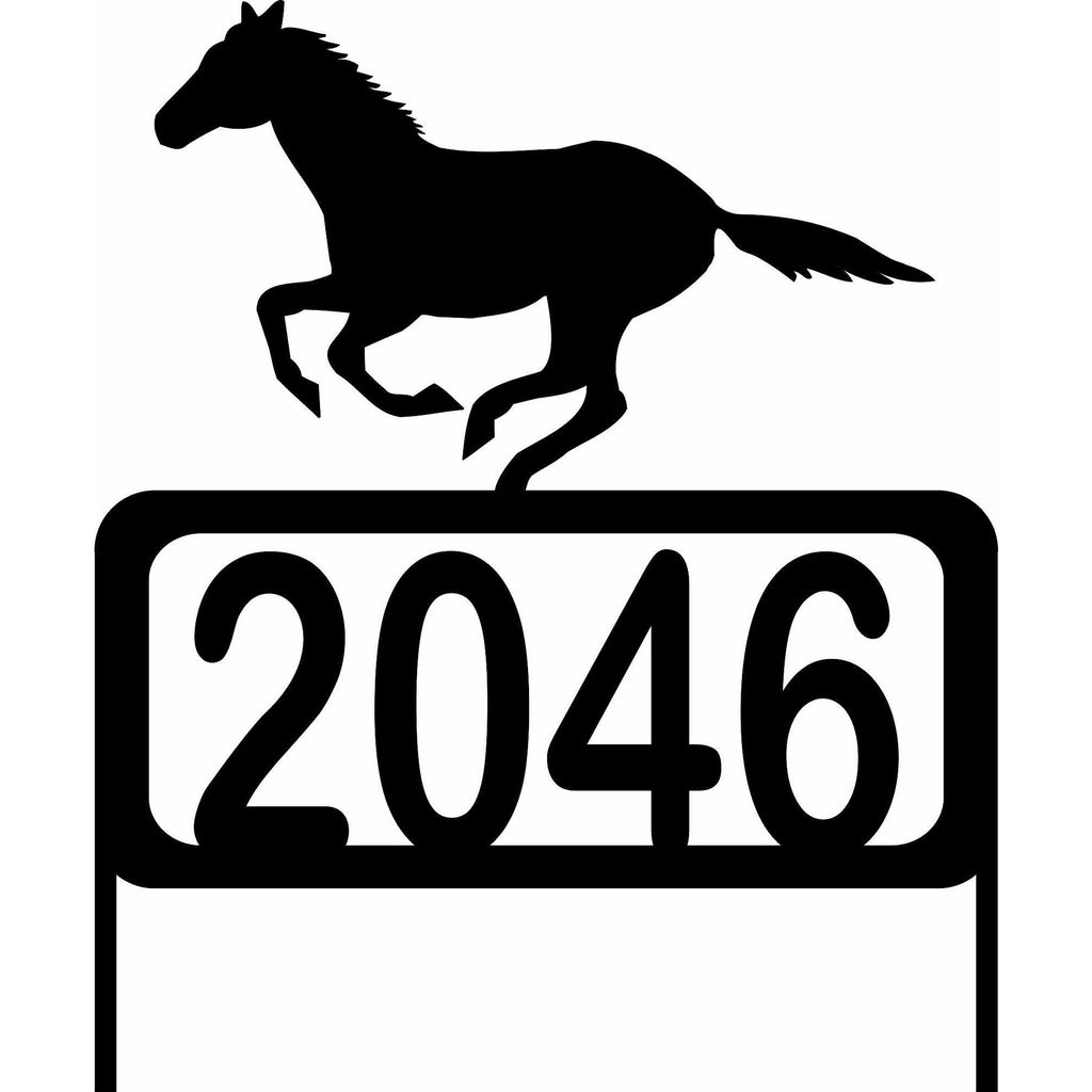 Customizable Horse Country Barn Farm Animal Riding Address Sign Premium Quality Metal Address Sign Home Decor