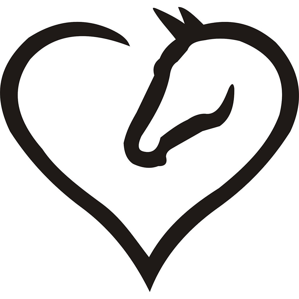 Horse Love Wall Decor Horse Heart Art 