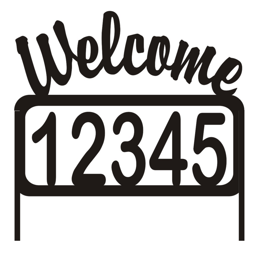 Personalize Address Welcome Yard Sign House Numbers